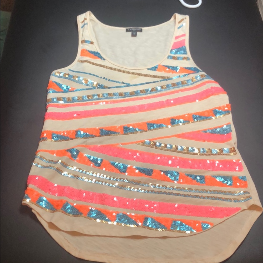 Express sequin tank